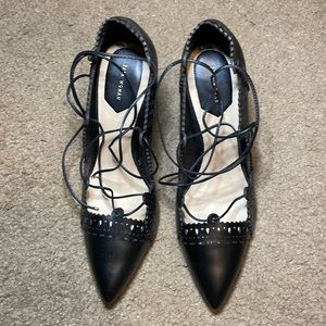 Zara Unworn cutout lace-up pumps!!!!